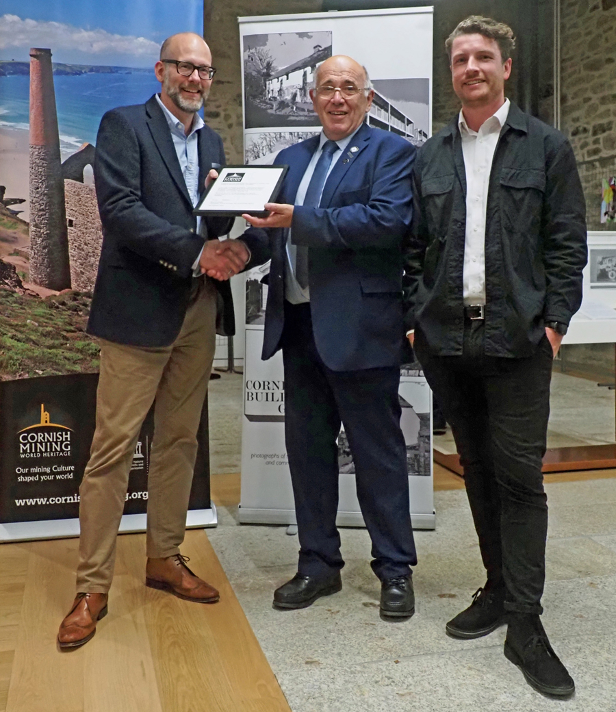 WHS Special Commendation for the Conservation of an Historic Building winners, for Chi Tarder Karrek Camborne 